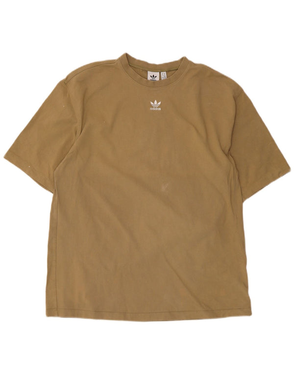 Женская футболка Adidas Top UK 14, средний цвет хаки, хлопок