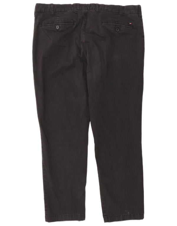 Мужские брюки-чиносы Tommy Hilfiger Slim Fit W38 L30, черный хлопок