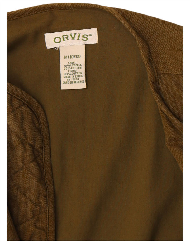 Женский открытый пиджак Orvis США 10/12, средний хаки, вискоза