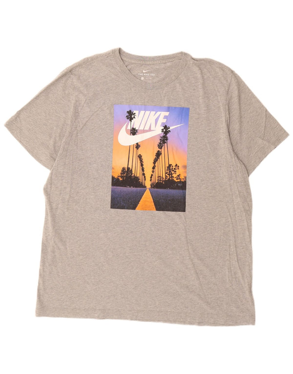 Мужская футболка с рисунком Nike Top 2XL серая