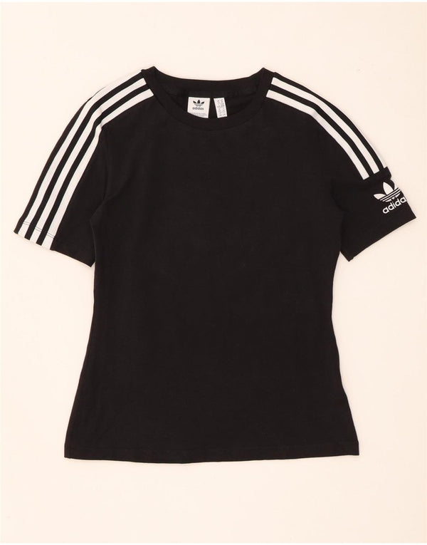 Женская футболка Adidas Top UK 14, средний черный хлопок
