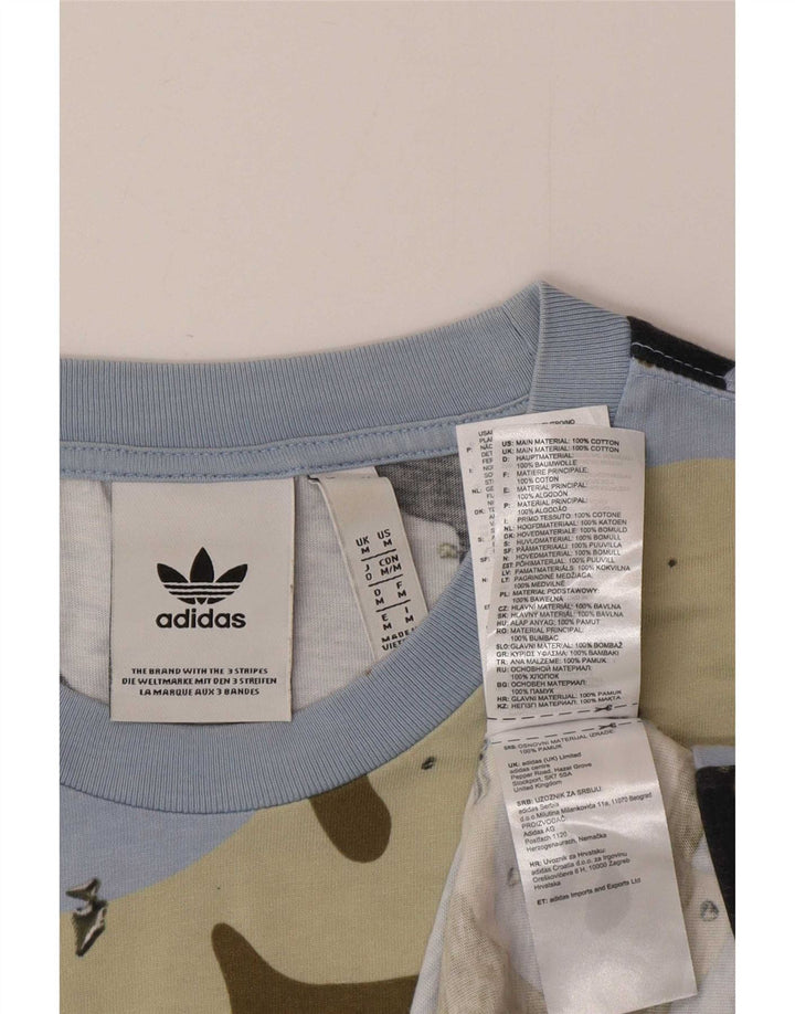 Мужская футболка Adidas Top Medium, разноцветный камуфляжный хлопок