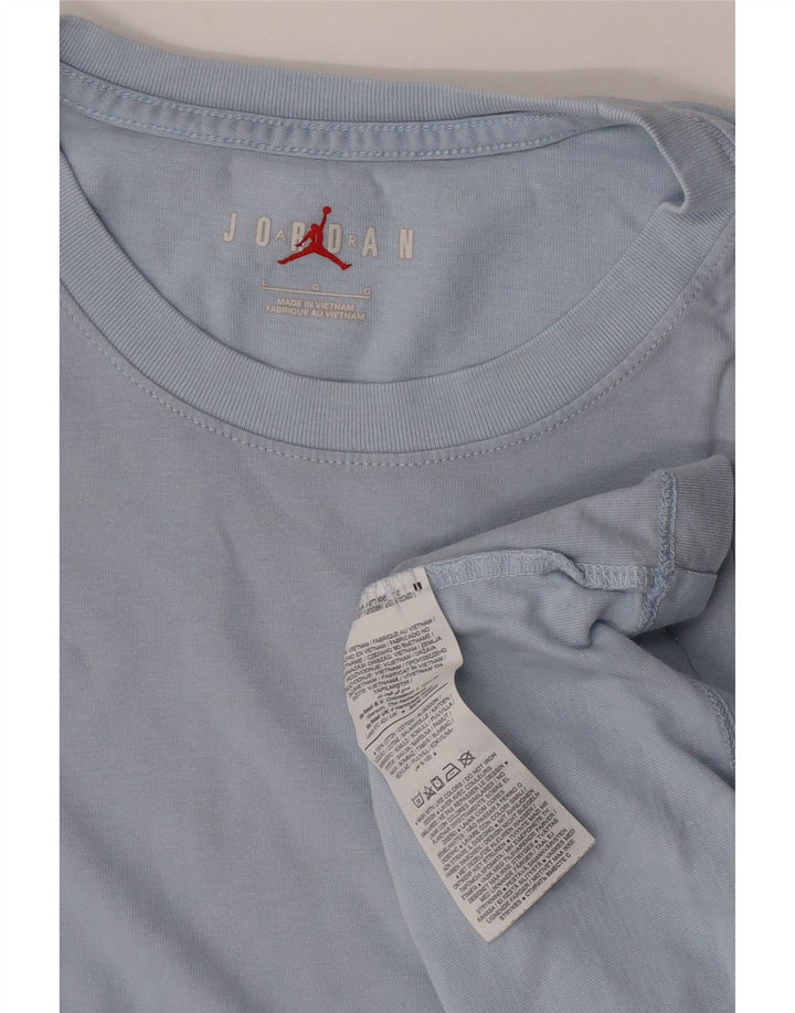 Мужская футболка Jordan Top, большой синий хлопок