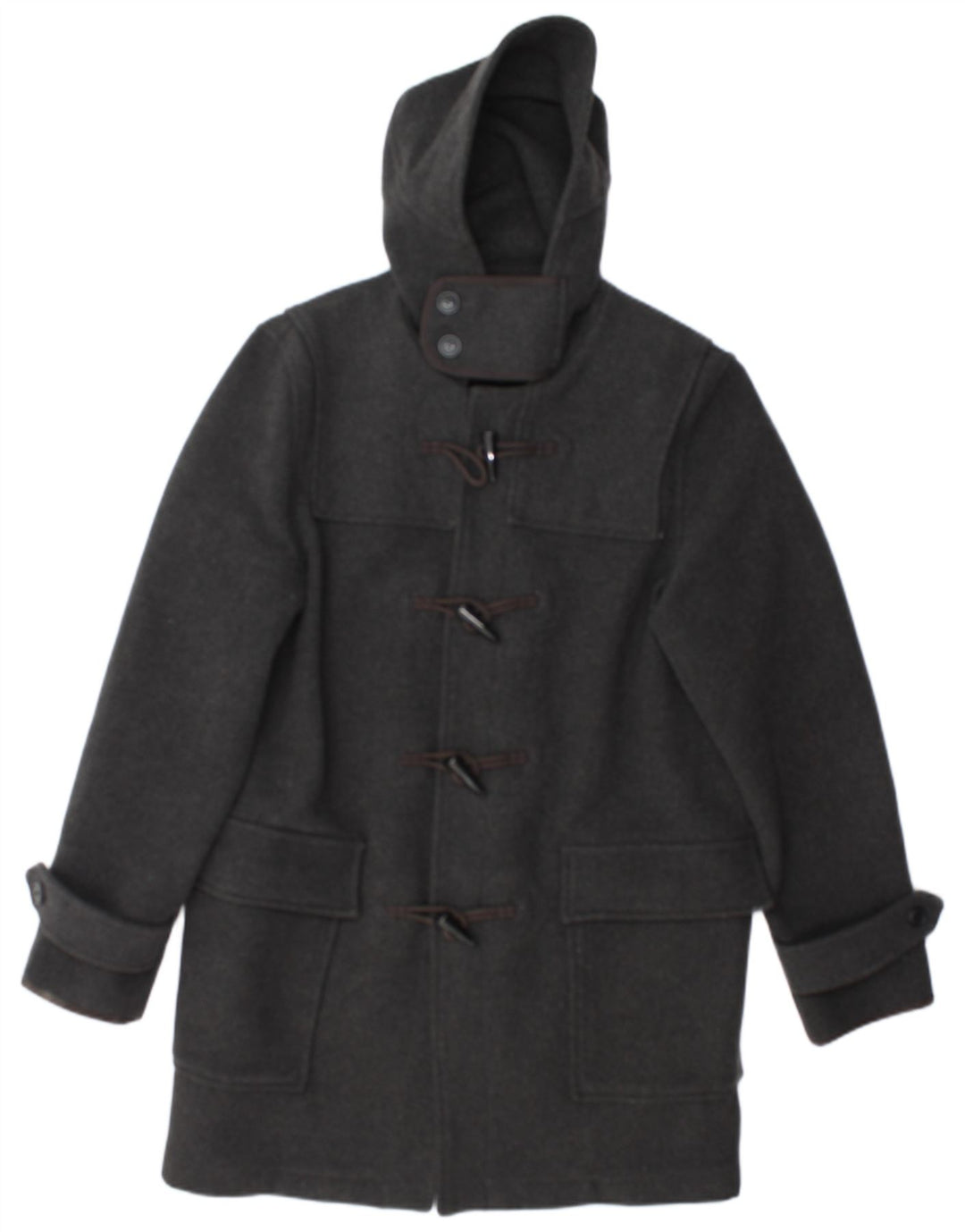 TOPMAN Мужской дафлкот с капюшоном UK 38 Средний Серый