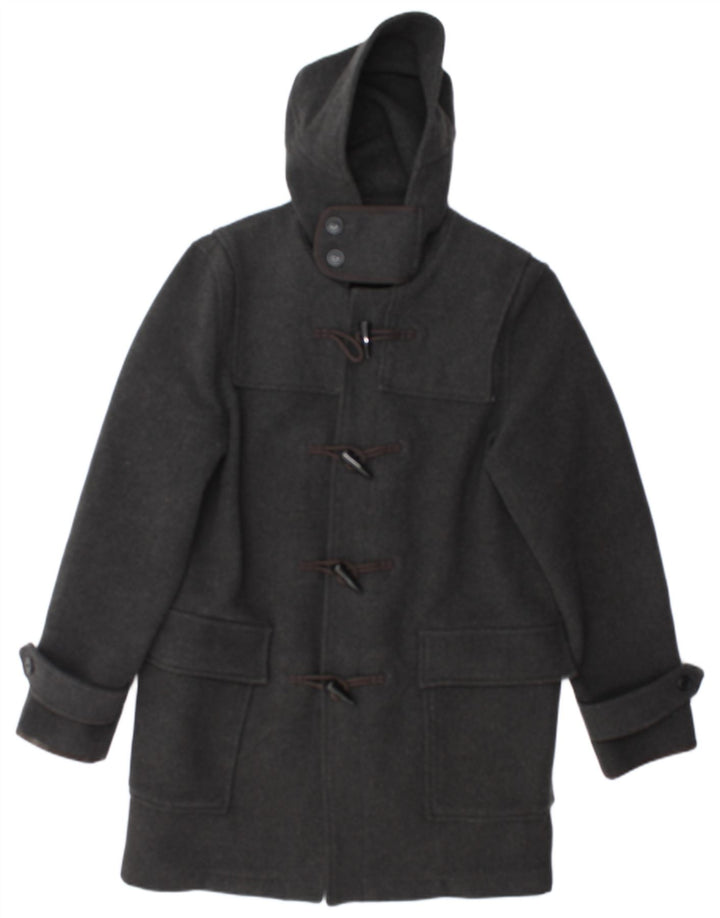 TOPMAN Мужской дафлкот с капюшоном UK 38 Средний Серый