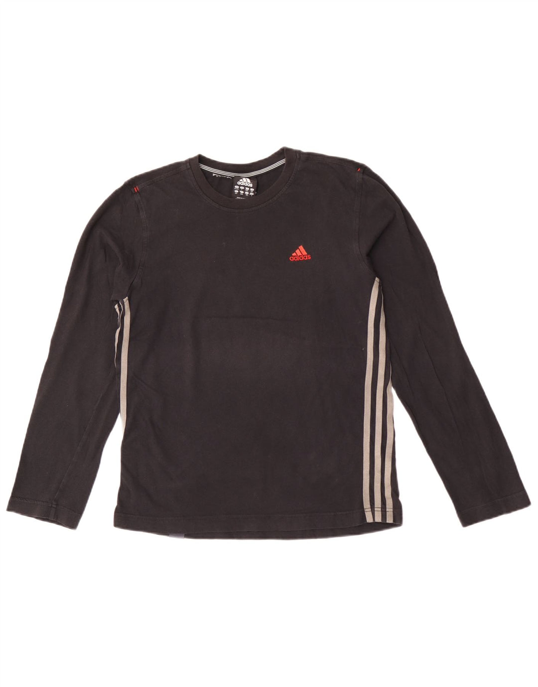 Adidas Топ с длинным рукавом для мальчиков 13-14 лет, черный хлопок