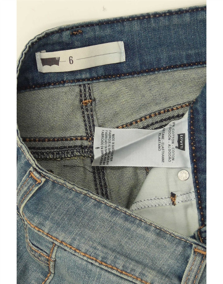 Женские джинсовые шорты Levi's US 6, средние W28, синие, хлопок