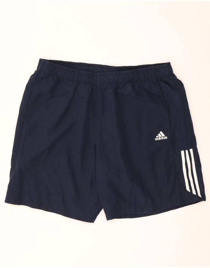 Мужские спортивные шорты Adidas Climalite 2XL темно-синие из полиэстера