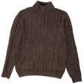 Crew Clothing Мужской джемпер с воротником на молнии, большой серый шерстяной свитер