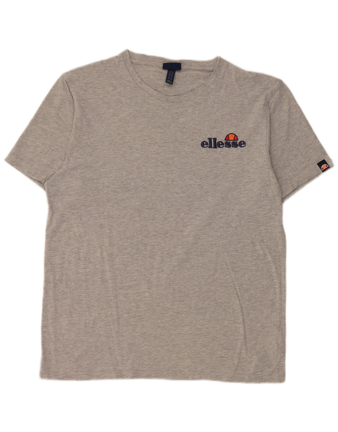 Мужская футболка Ellesse, большой серый хлопок с крапинками