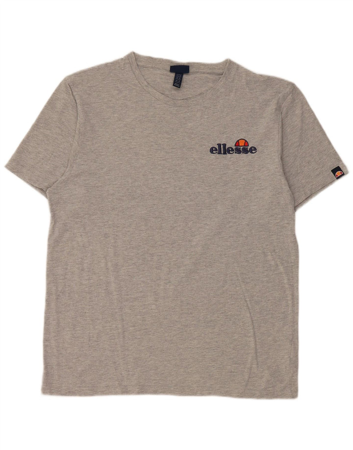 Мужская футболка Ellesse, большой серый хлопок с крапинками