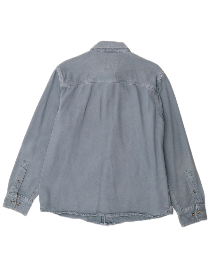 Мужская джинсовая рубашка Fat Face, большой синий хлопок