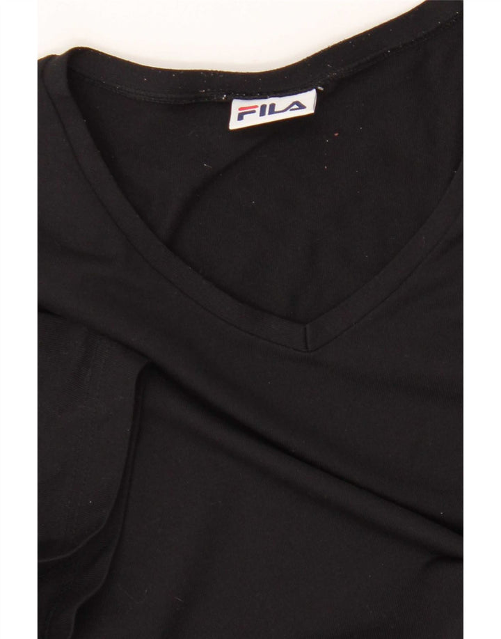 Женская футболка Fila, маленькая, черная