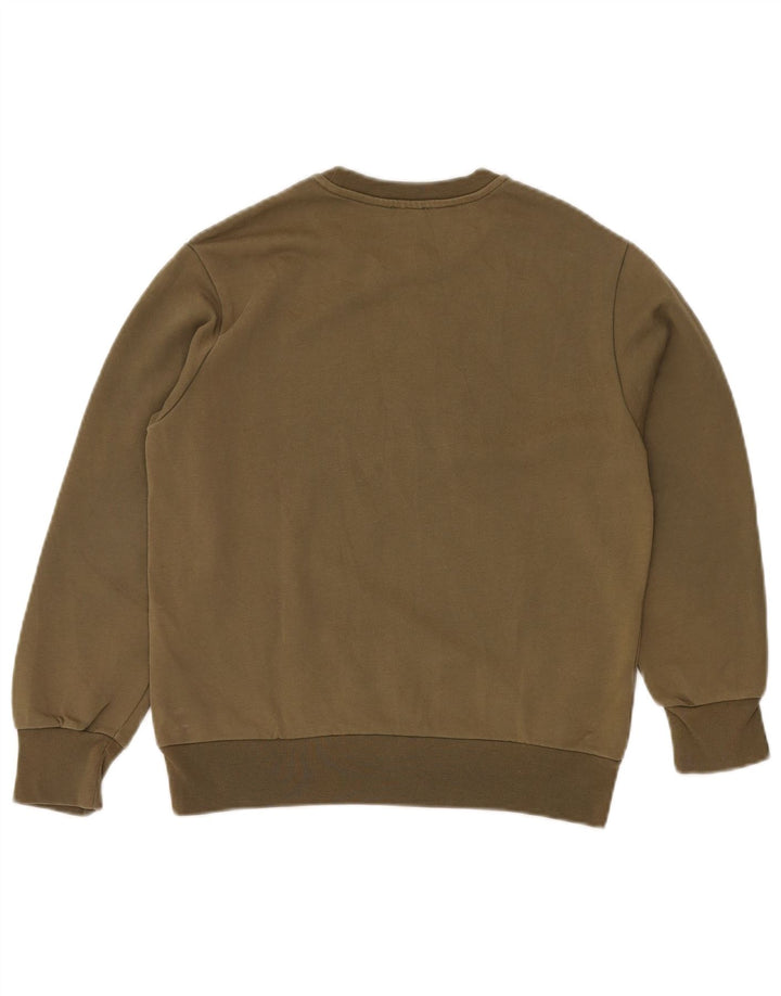 Женский свитер с рисунком DIESEL UK 12, средний цвет хаки, хлопок