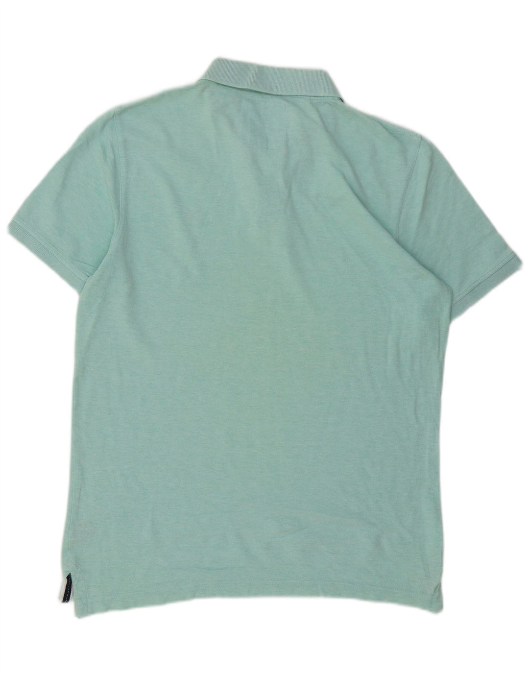 Crew Clothing Мужская рубашка поло среднего зеленого цвета из хлопка