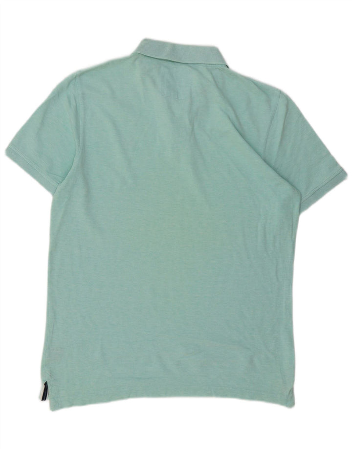 Crew Clothing Мужская рубашка поло среднего зеленого цвета из хлопка