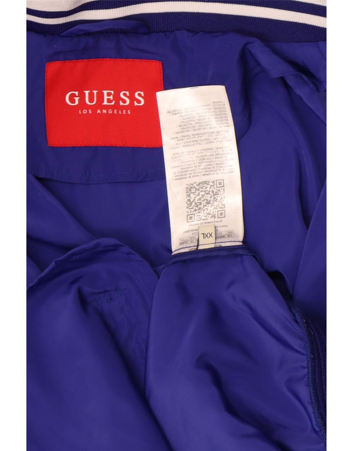Мужской спортивный костюм Guess 2XL, синий полиэстер с цветными блоками