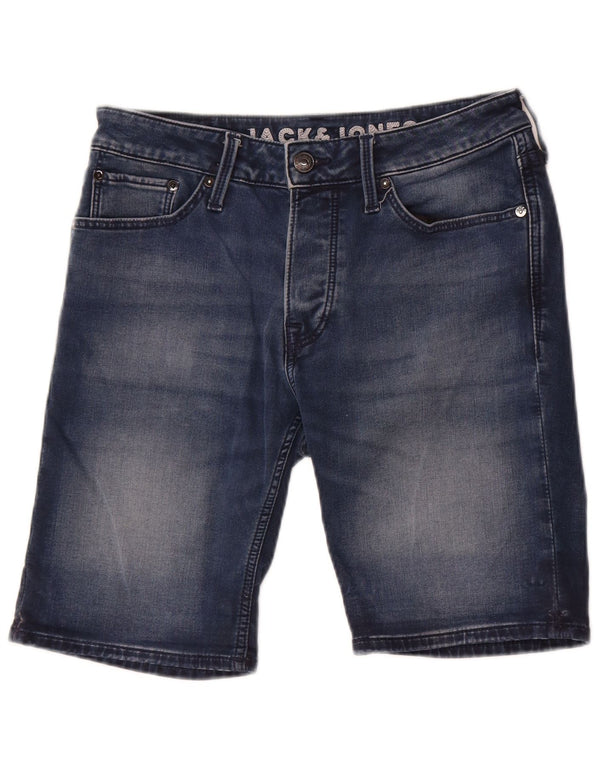 Мужские джинсовые шорты Jack & Jones, маленькие, синие, хлопок, W29