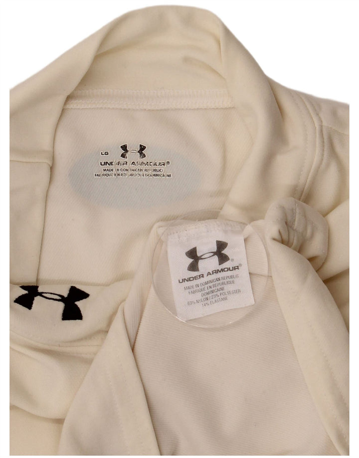 Мужской топ с длинным рукавом Under Armour, большой, из белого нейлона
