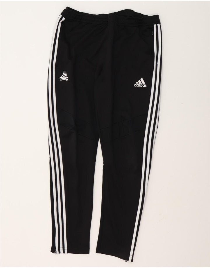Мужские спортивные брюки Adidas, большие черные из полиэстера