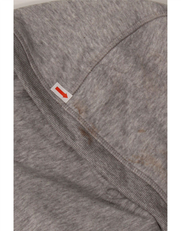 Женский свитер с капюшоном ADIDAS Climalite Graphic Zip UK 16/18, большой серый