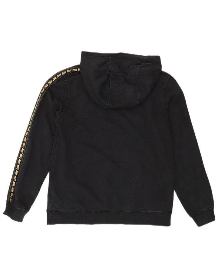 Спортивный костюм свободного покроя с графическим рисунком для девочек Nike, большой размер, черный хлопок, 12–13 лет