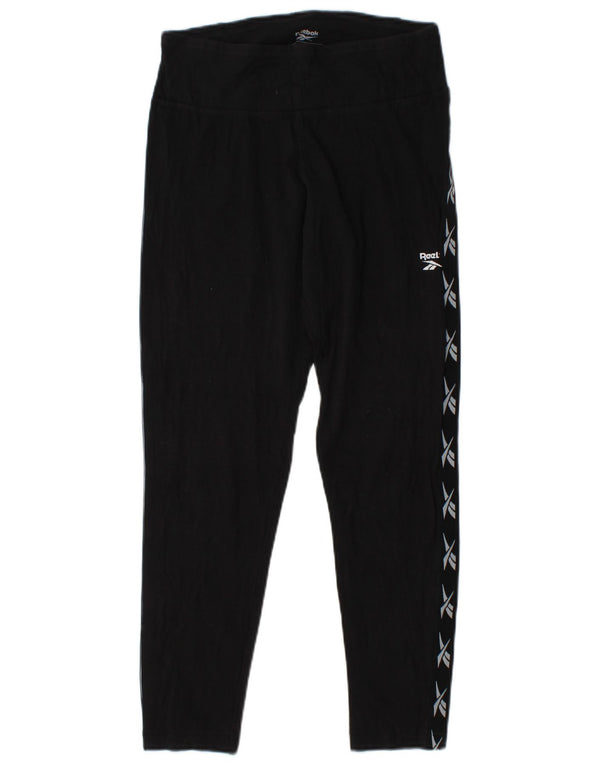 Женские леггинсы с рисунком REEBOK UK 12/14, средние, черные