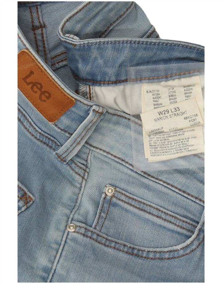 Женские прямые джинсы Lee Marion W29 L28, синий хлопок
