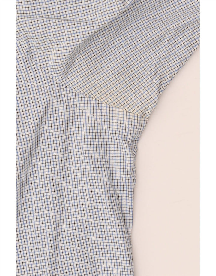 Мужская рубашка RALPH LAUREN, размер 15, 1/2, средний синий, хлопок в мелкую клетку