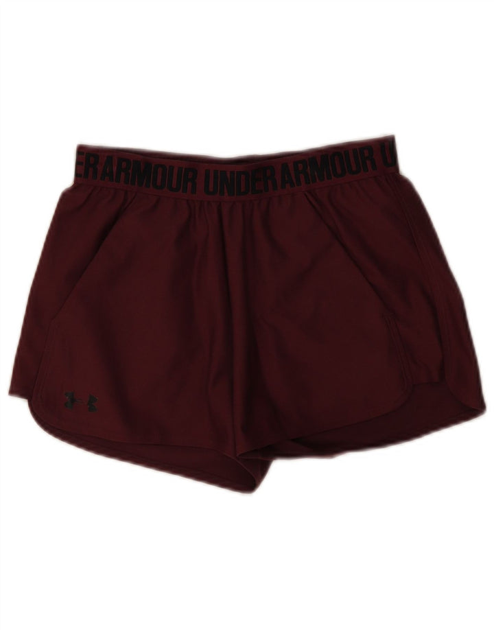 Женские спортивные шорты с графическим рисунком Under Armour XS, бордовый полиэстер