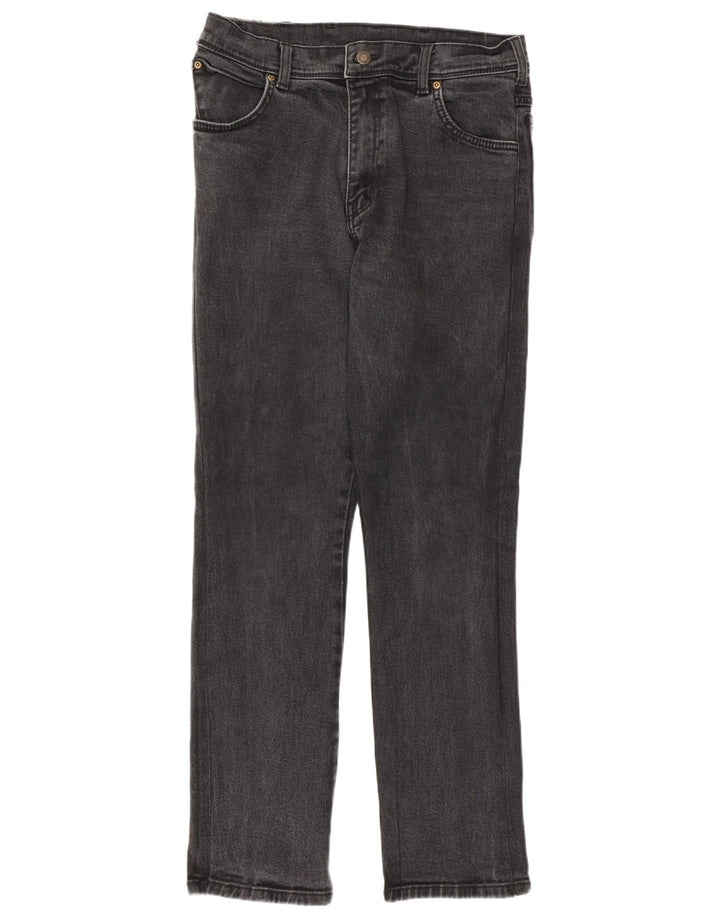 Мужские прямые джинсы Wrangler стандартного кроя W36 L32, серый хлопок