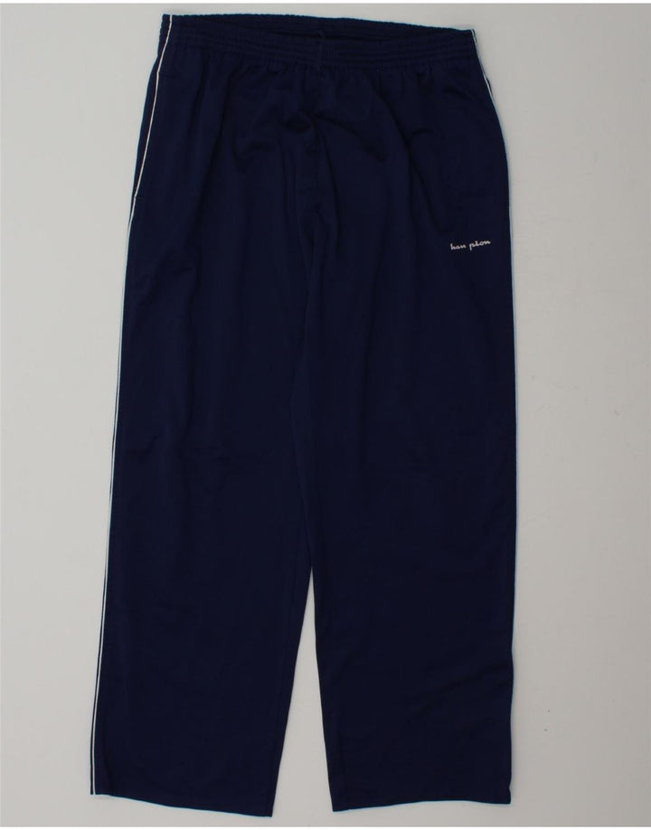 CHAMPION Mens Tracksuit Trousers Large  Navy Blue Polyester Vintage Champion and Second-Hand Champion from Messina Hembry 