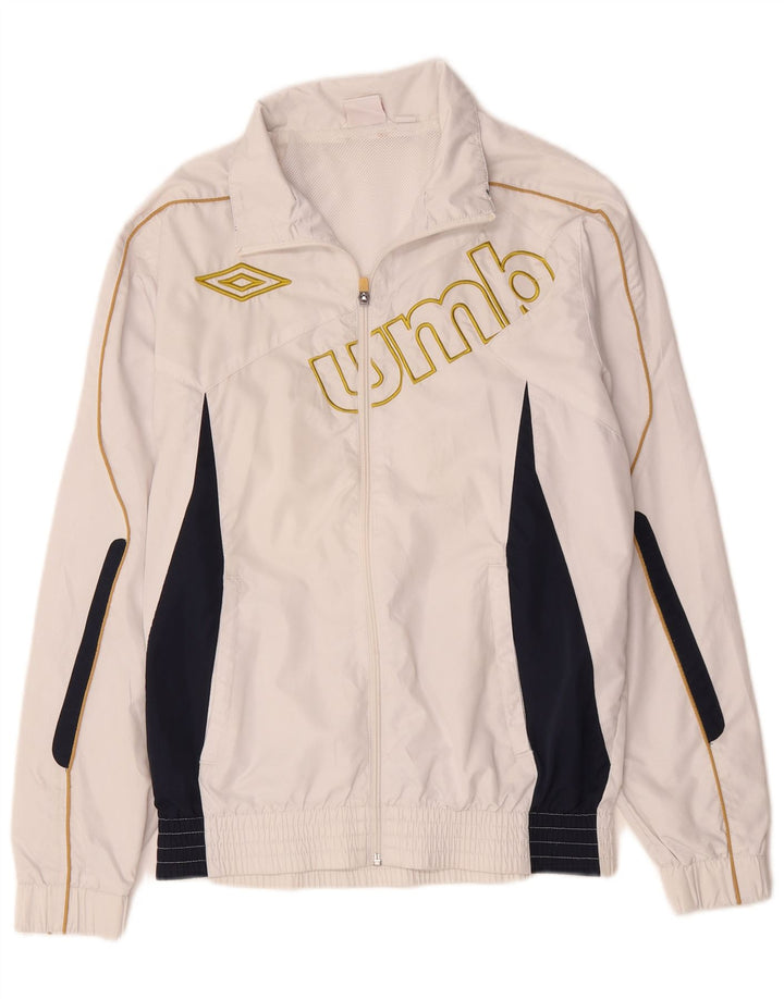 Umbro Мужской спортивный костюм с графическим рисунком, верхняя куртка, маленький белый полиэстер с цветными блоками