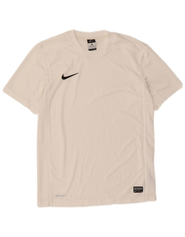 Мужская футболка Nike Dri Fit, средний белый полиэстер