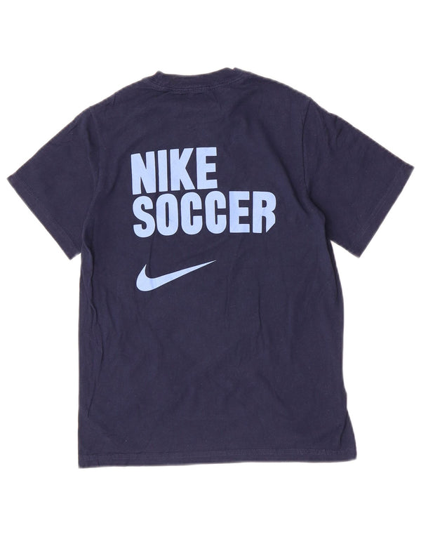 Футболка с графическим рисунком Nike для мальчиков Diggers Soccer, 8–9 лет, маленькая, темно-синяя