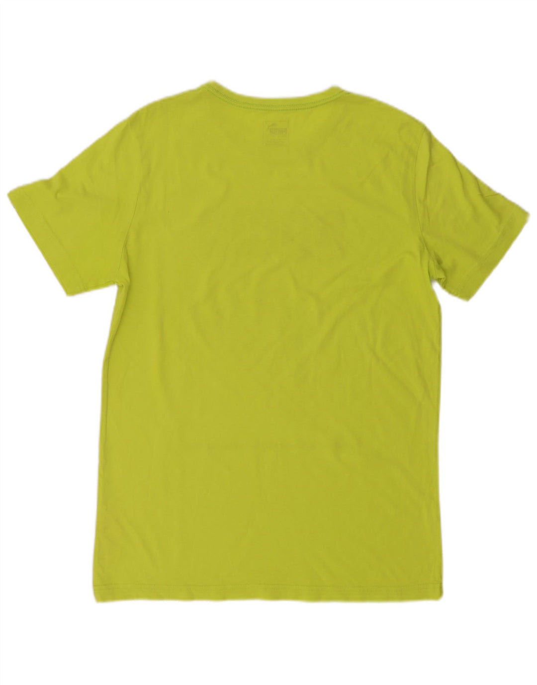 PUMA Mens Graphic T-Shirt Top Medium Green Cotton
