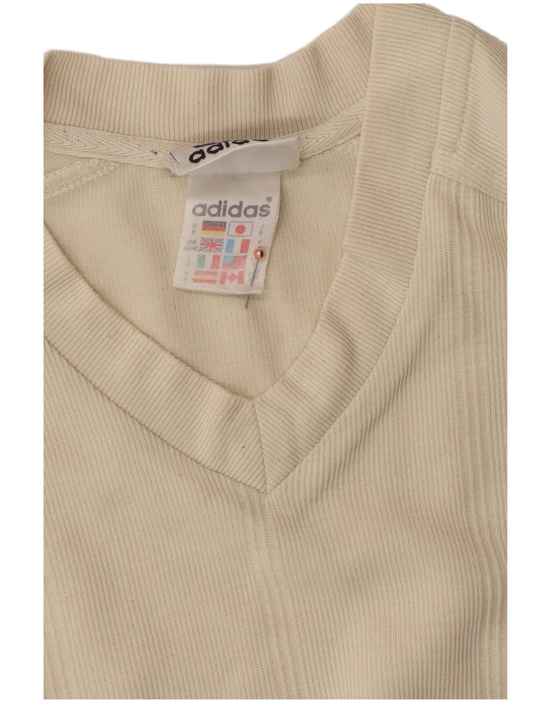 Мужская футболка ADIDAS Top UK 40/42 Средний Бежевый Хлопок