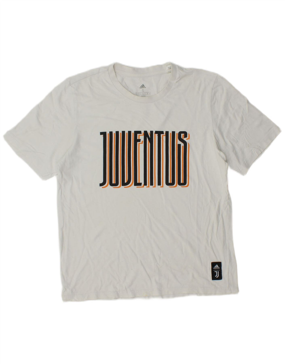 Мужская футболка Adidas Juventus с рисунком, маленькая белая