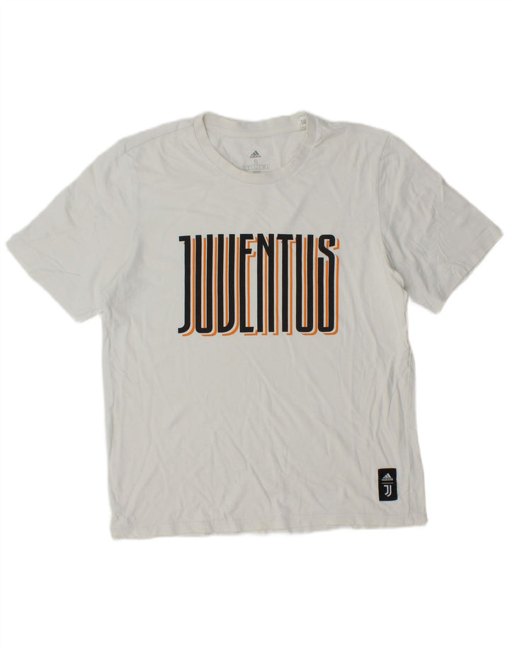 Мужская футболка Adidas Juventus с рисунком, маленькая белая