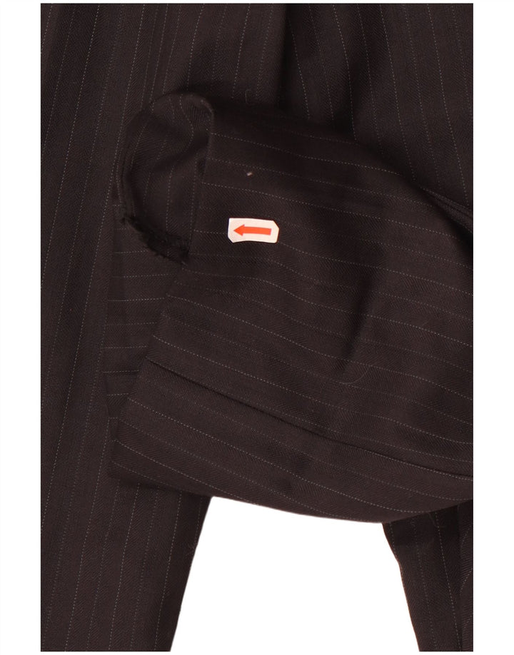 Мужские прямые костюмные брюки Zara EU 40 Medium W32 L27, черные в тонкую полоску