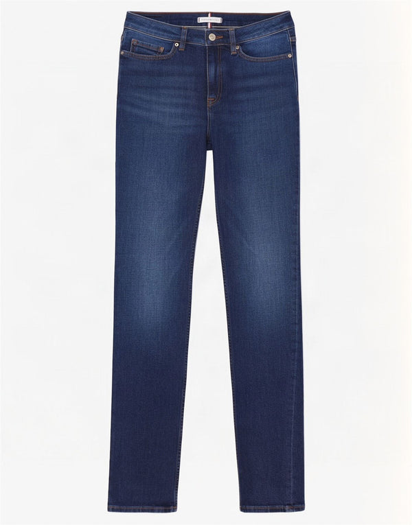 Tommy Hilfiger Женские прямые джинсы Rome W27 L32 Темно-синий хлопок