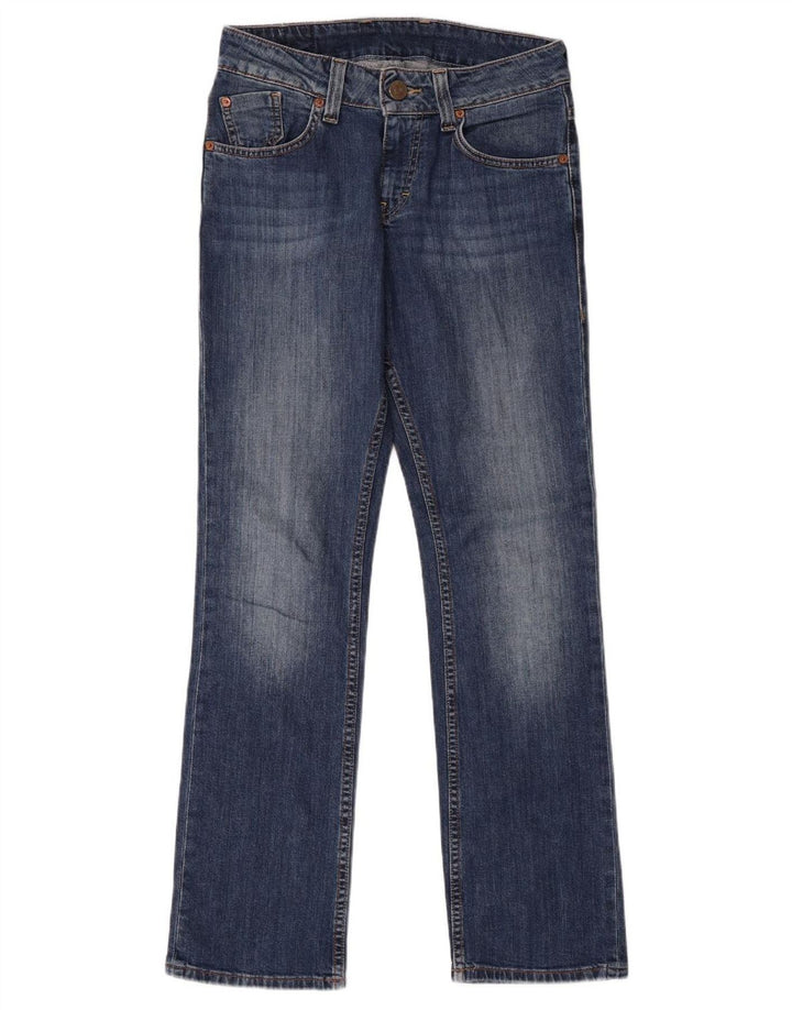 MUSTANG Womens Straight Jeans W29 L32 Blue Cotton