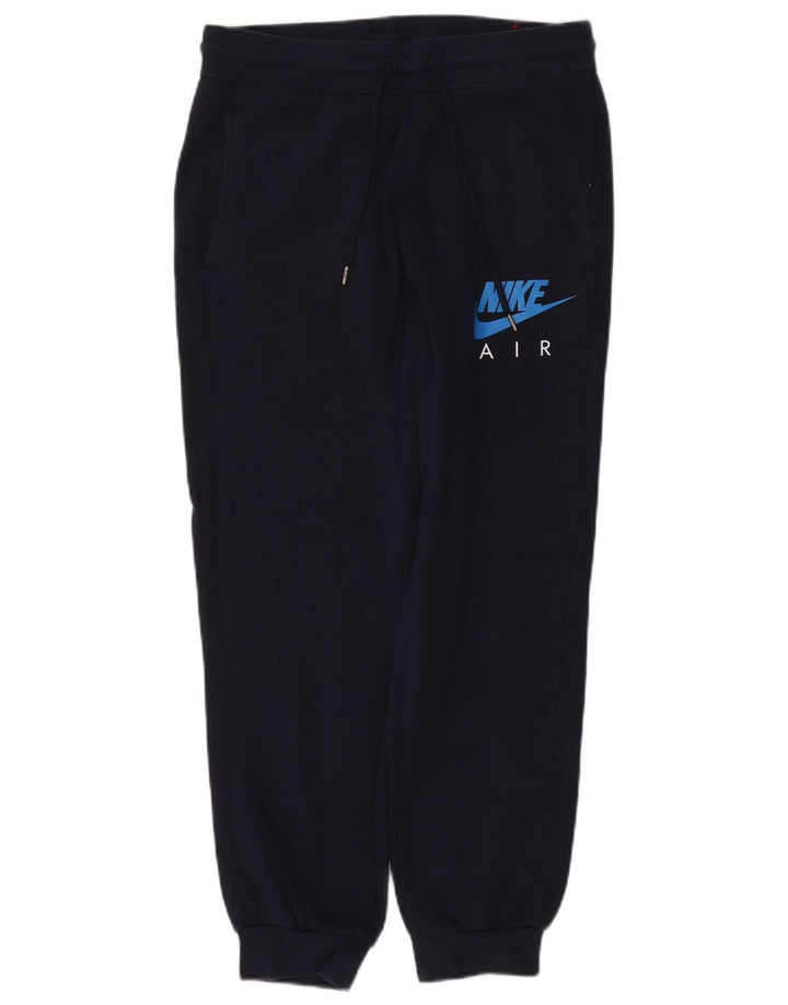 Мужские спортивные брюки NIKE Air с графическим рисунком, джоггеры, средний темно-синий, хлопок