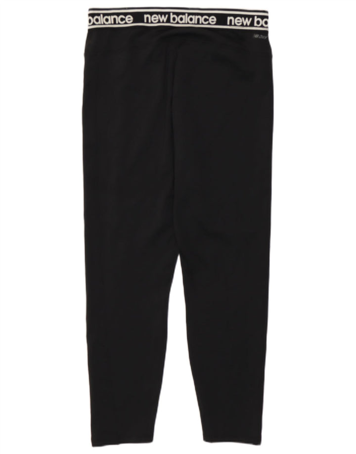 Женские укороченные леггинсы с рисунком New Balance UK 14, большие черные