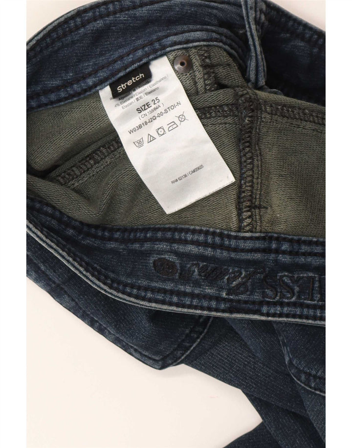 Guess Женские узкие джинсы W25 L28 Синие хлопковые