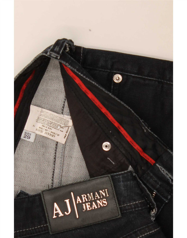 Женские прямые джинсы Armani W29 L24 темно-синие, хлопок