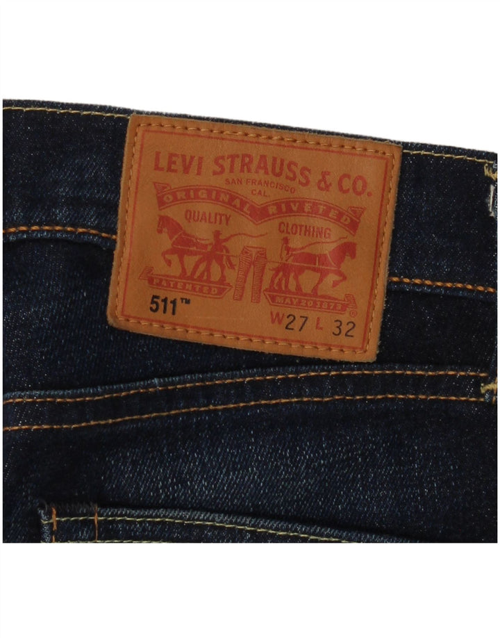 LEVI'S Womens 511 Slim Jeans W27 L32  Navy Blue