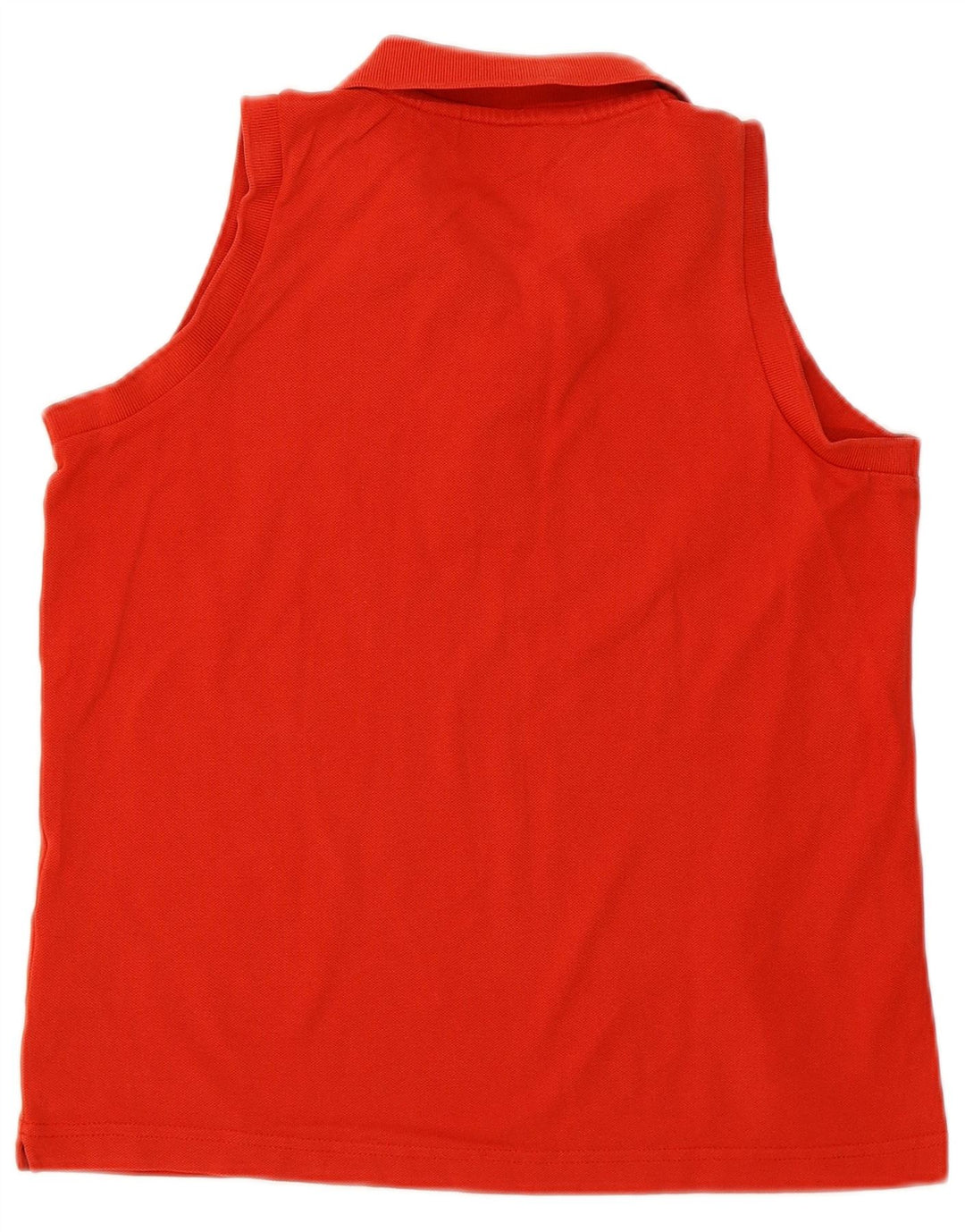 Женская рубашка поло без рукавов KAPPA UK 14, средний красный хлопок, красный