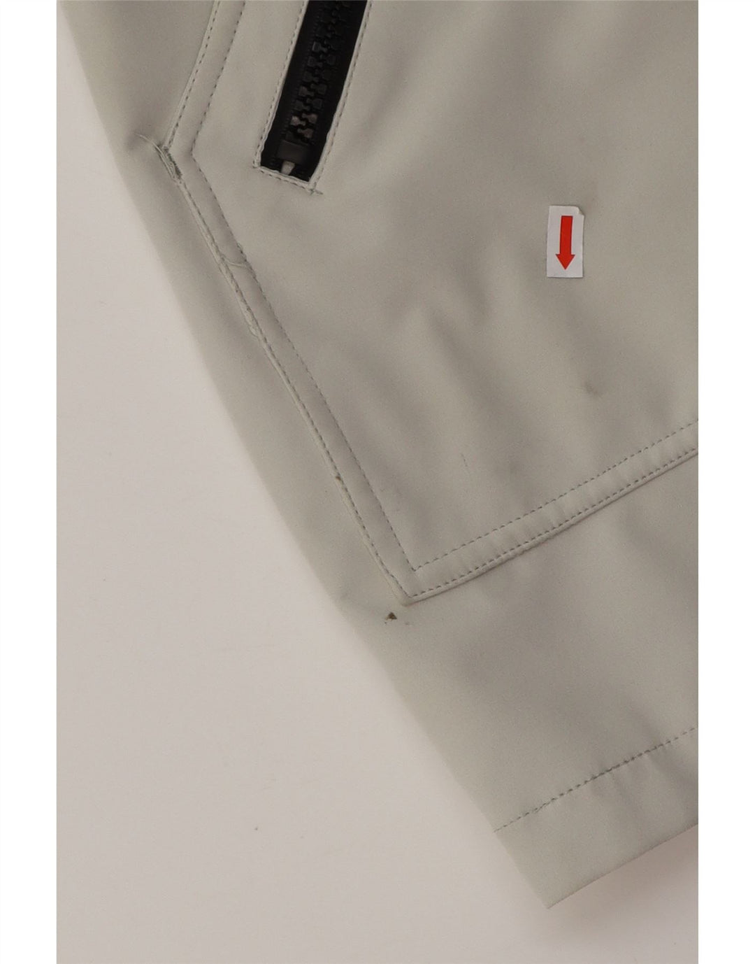 CALVIN KLEIN Женская ветровка с капюшоном UK 16, большой серый полиэстер