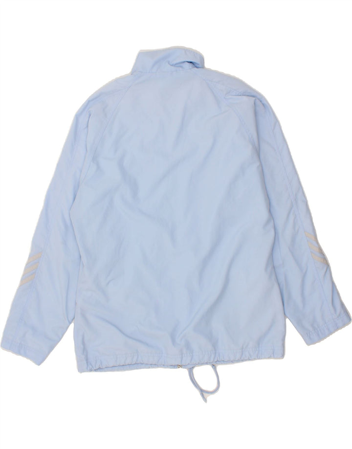 ADIDAS Womens Windbreaker Jacket UK 14 Large Blue Polyester Vintage Adidas and Second-Hand Adidas from Messina Hembry 